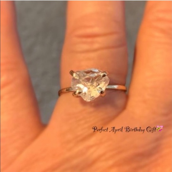 Raw 14k Goldfill Herkimer Diamond Ring - Picture 7 of 8